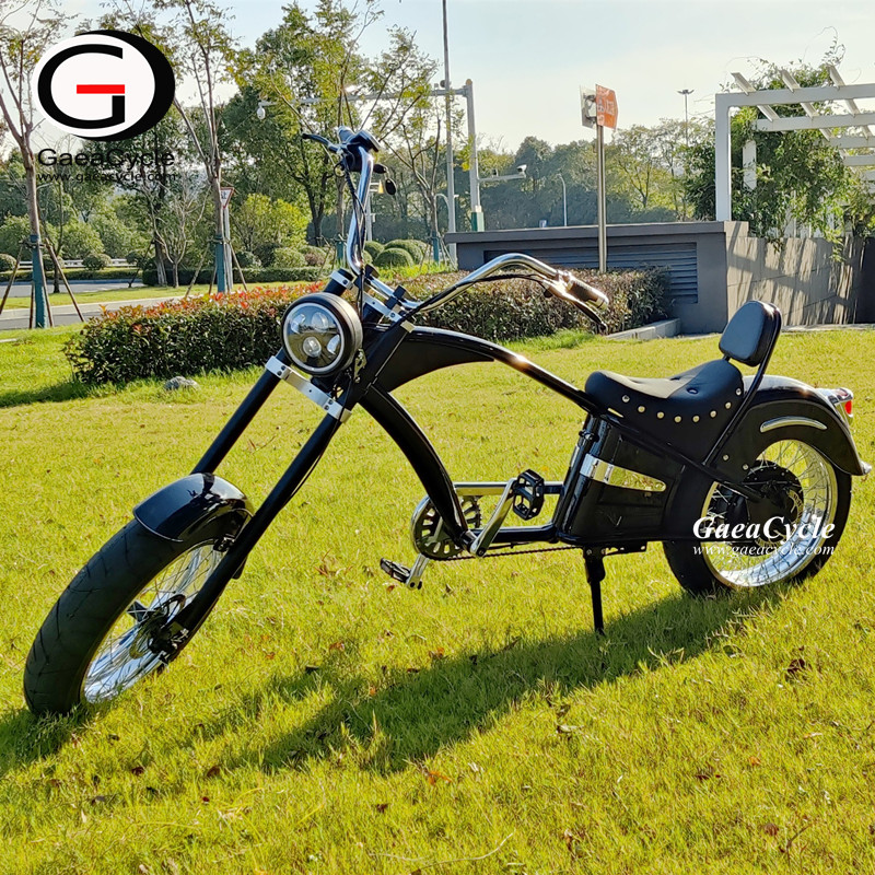 Electric Chopper Bike for Adults, 20*4.125 Fat Tires, Vintage Style Electric Bikes, Electric Chopper Bicycle | GaeaCycle HL3