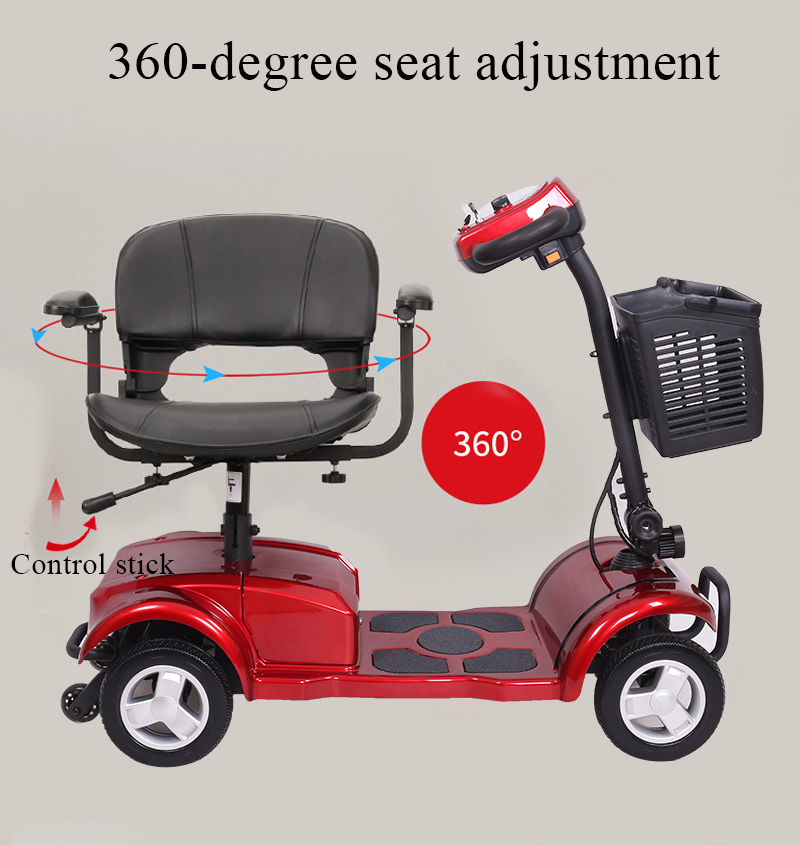 Cheap Elderly Electric Scooter 4 Wheel Folding Mobility Scooter 8452