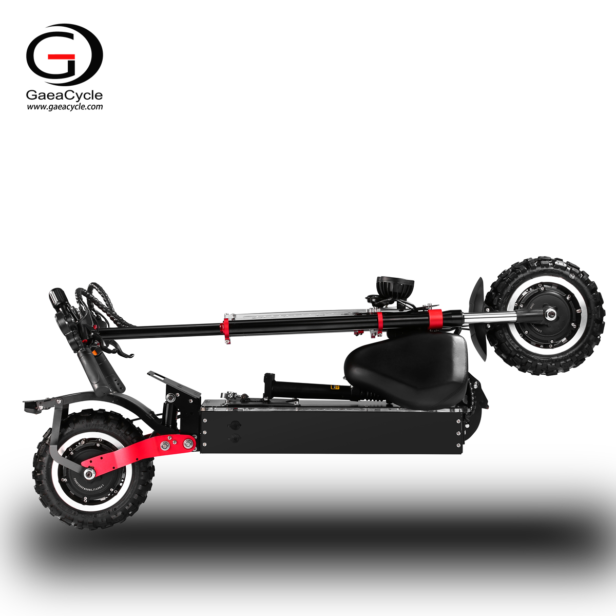 Gaea S4 Folding Electric Scooter 6000W Dual Motor, 13" Road Tires, Max Load 400kg, 60v43ah with Seat for Adult