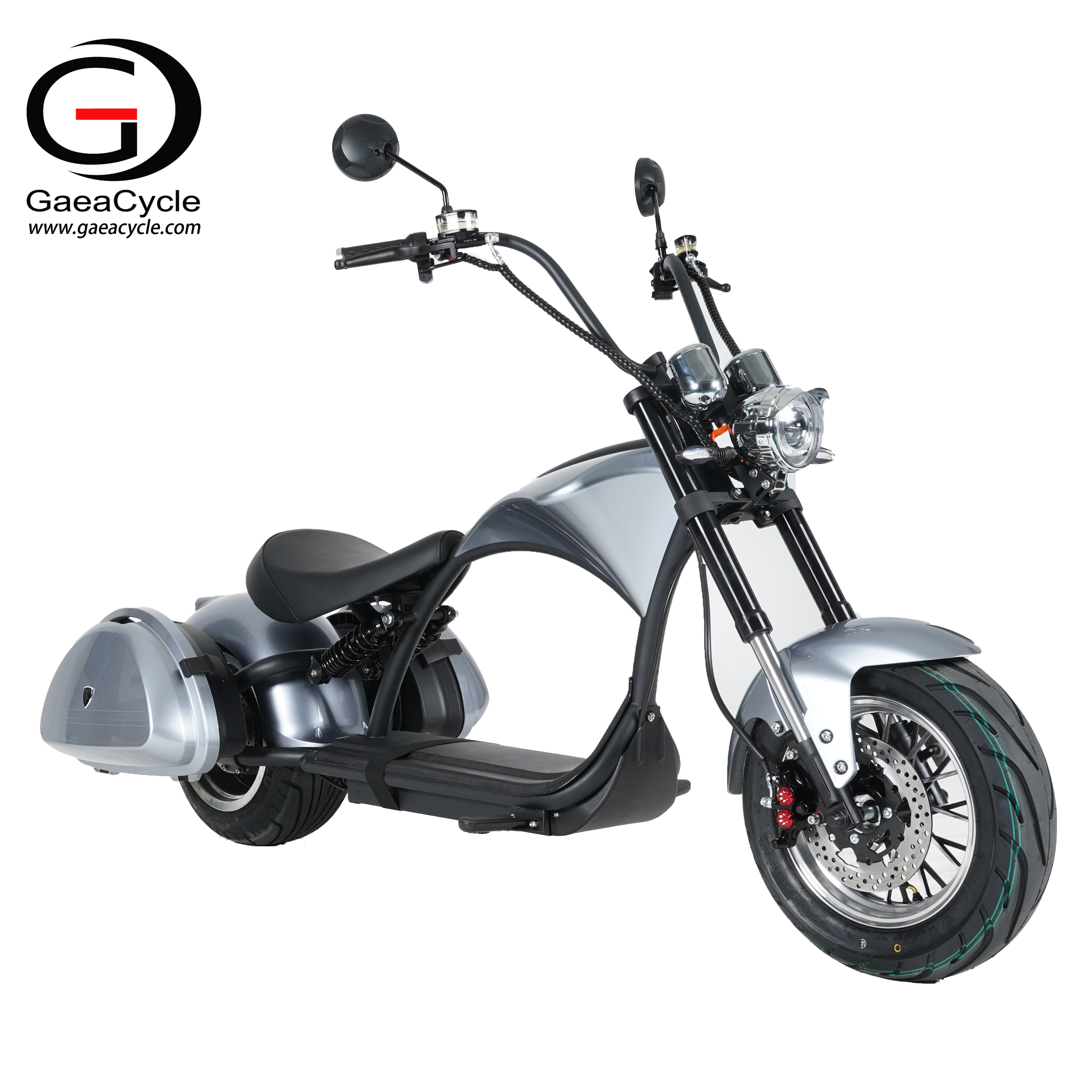 GaeaCycle Electric Sidecar Motorcycle 60V 2000W 30Ah Electric Chopper Scooter for Adults - Changzhou Gaea Technology Ltd. All rights