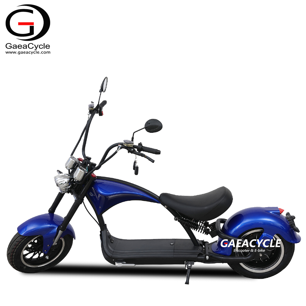 Street Legal M1P 2000w with Dual Rear Suspension Chopper Electric Scooter Citycoco
